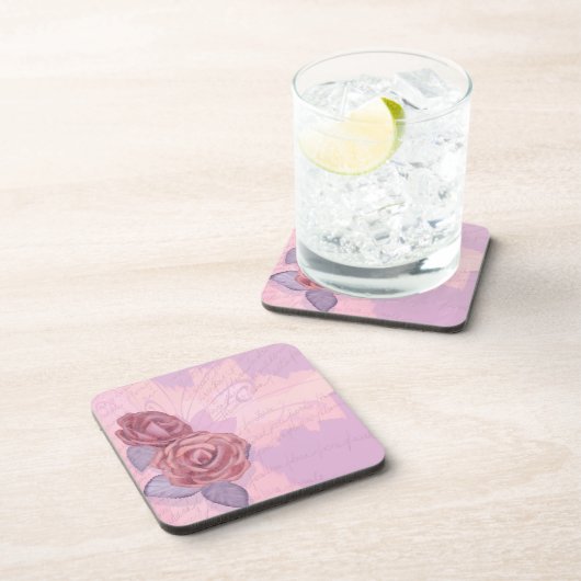  rozen, onderzetter (Rechterzijde)