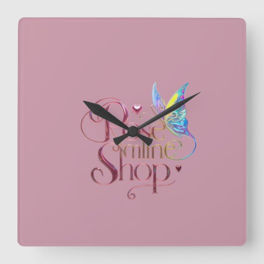 Rozen Online Winkel Klok (Voorkant)