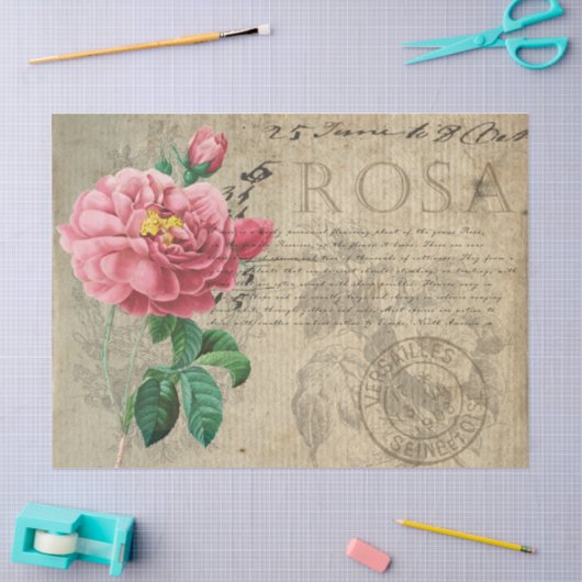 Rozen ontkoppelen tissuepapier (Craft)