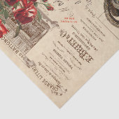 Rozen ontkoppeling Ephemera Tissu Tissuepapier (Detail)