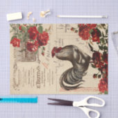 Rozen ontkoppeling Ephemera Tissu Tissuepapier (Craft)