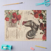 Rozen ontkoppeling Ephemera Tissu Tissuepapier (Craft)