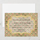 Rozen op antiek Jubileum Kaart (Voorkant / Achterkant)