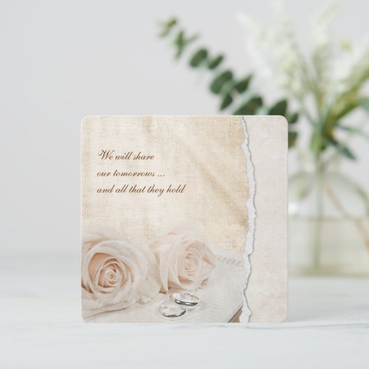 Rozen op bijbel kaart (Staand voorkant)