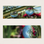 Rozen op Bladwijzer voor regenspoelen Mini Visitekaartjes (Voorkant /achterkant)