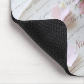 rozen op de 18e eeuwse pagina mousepad muismat (Hoek)