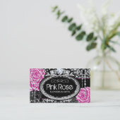  Rozen op de Visitekaartjes van Damask (Staand voorkant)