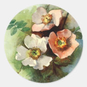 Rozen op de wijn - Sticker (Voorkant)