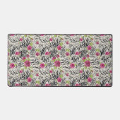 Rozen op dierpatronen bureaumat (Voorkant)