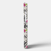 Rozen op dierpatronen Case-Mate iPhone case (Achterkant / Links)