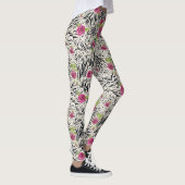 Rozen op dierpatronen leggings (Rechts)
