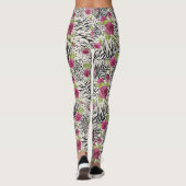 Rozen op dierpatronen leggings (Achterkant)