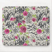 Rozen op dierpatronen muismat (Voorkant)