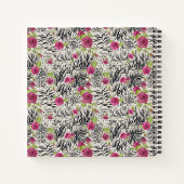 Rozen op dierpatronen notitieboek (Achterkant)