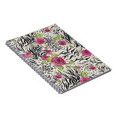 Rozen op dierpatronen notitieboek (Rechterzijde)