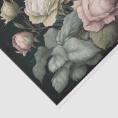  Rozen op een donkere achtergrond Tissuepapier (Detail)