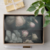  Rozen op een donkere achtergrond Tissuepapier (Geschenk)