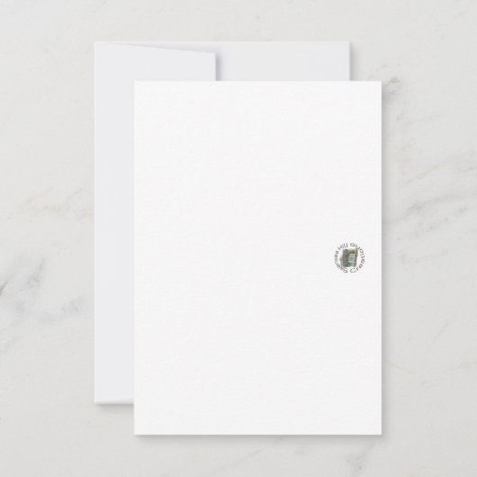 Rozen op een Fence Flat Thank You Card Bedankkaart (Achterkant)