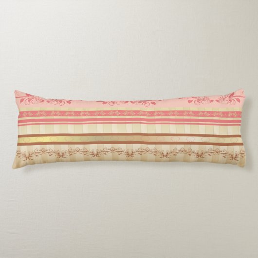 ROZEN OP GOLD ~ Pillow Lichaamskussen (Voorkant)