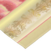 ROZEN OP GOLD ~ Tafelstof Tafelkleed (Gekanteld)