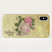 Rozen op goud Case-Mate iPhone Case (Achterkant (horizontaal))