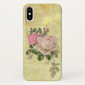  Rozen op goud Case-Mate iPhone Case (Achterkant)