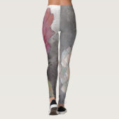 Rozen op grijs leggings (Achterkant)