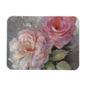 Rozen op grijs magneet (Horizontaal)