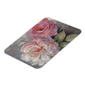 Rozen op grijs magneet (Linkerzijde)