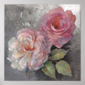 Rozen op grijs poster (Voorkant)