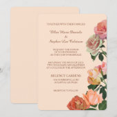 Rozen op het Perzikhuwelijk Kaart (Voorkant / Achterkant)