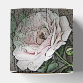 Rozen op hout bedankdoosjes (Bovenkant)