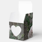 Rozen op hout bedankdoosjes (Geopend)