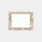  Rozen op lichtroze Floral Stickies Post-it® Notes (Voorkant)
