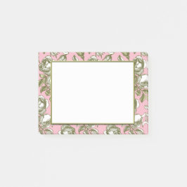  Rozen op lichtroze Floral Stickies Post-it® Notes