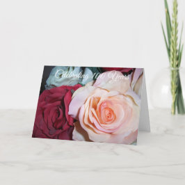 Rozen op maat 100e verjaardag kaart