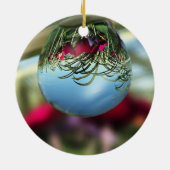 Rozen op Raindrops Ornament (Achterkant)