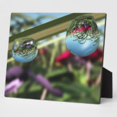 Rozen op Raindrops Photo Plaque Fotoplaat (Zijkant)