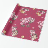  Rozen op roze Cadeaupapier (Uitgerold)