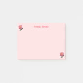 Rozen op roze dingen om te doen post-it® notes (Voorkant)