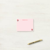 Rozen op roze dingen om te doen post-it® notes (Op bureau)