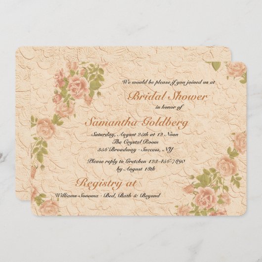 Rozen op uitnodiging van het bureau (Voorkant / Achterkant)