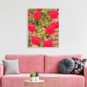 rozen op Verretched Canvas Afdrukken (Insitu (Woonkamer))