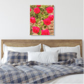 rozen op Verretched Canvas Afdrukken (Insitu (Slaapkamer))