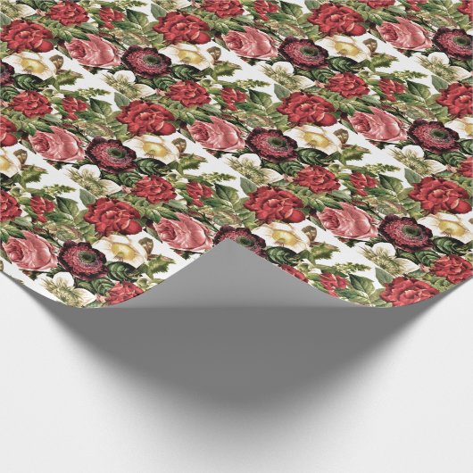  Rozen op witte ontkoppeling of cadeau Cadeaupapier (Hoek)