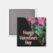 Rozen op zwart magneet (Voorkant / Achterkant)