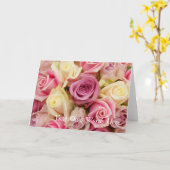 Rozen Opmerking Kaarten Sjabloon (Gele Bloem)