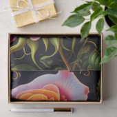 Rozen Oranje PInk Spray Illustratie Tissuepapier (Geschenk)