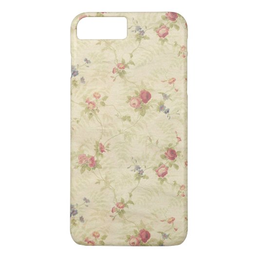  Rozen, oud patroon van noodlijdende stoffen Case-Mate iPhone Case (Achterkant)