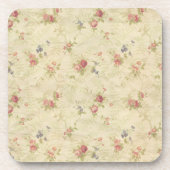  Rozen, oud patroon van noodlijdende stoffen Drankjes Onderzetter (Voorkant)